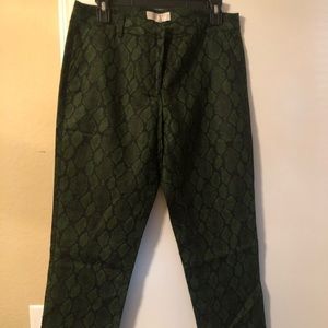 Black and green print Michael Kors pants